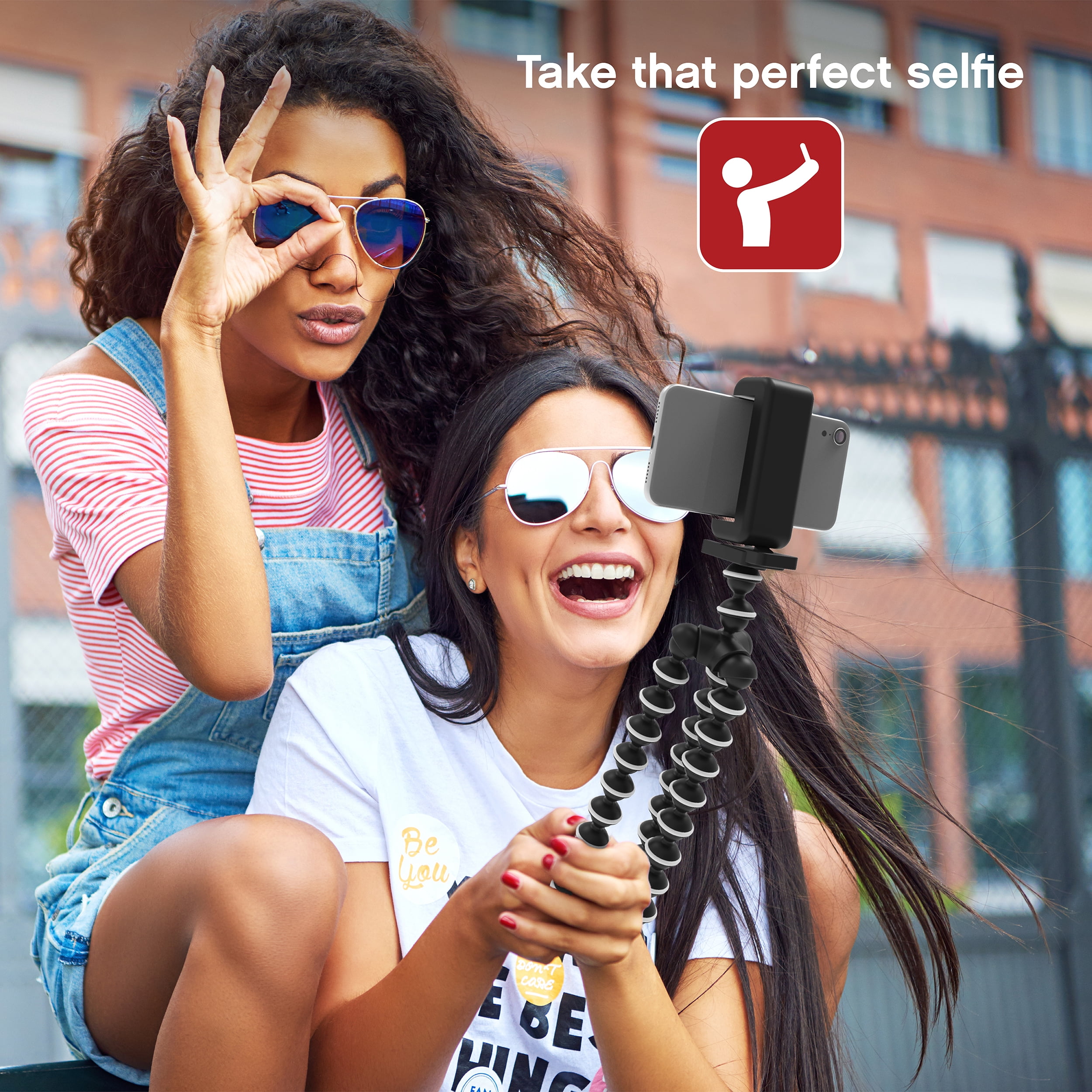 ON AIR Selfie Tripod Stick: Flexible Smartphone Stand With Shutter Remote