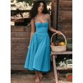 thumbnail image 1 of Vestido Sexy plisado liso para mujer, vestido elegante sin mangas con espalda descubierta y dobladillo suelto, vestido elegante de fiesta para mujer, batas de calle, 1 of 5