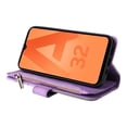 thumbnail image 5 of Multifunctional Case for Samsung A32 4G,[RFID Blocking] 9 Credit Cards Holder with Wrist Strap, Premium PU Leather Zipper Wallet Purse Magnetic Flip Phone Cover for Samsung Galaxy A32 4G, Purple, 5 of 12