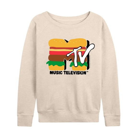 MTV - Burger MTV Logo - Women's Lightweight French Terry Long Sleeve Shirt