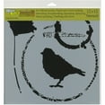 thumbnail image 2 of Crafter's Workshop Template 12"X12"-Thoughtful Bird, 2 of 2