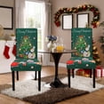 thumbnail image 6 of Christmas Stretch Chair Covers Washable Dining Chair Slipcovers Elastic Decor Kitchen Dining Room Party Wedding Decoration Seat Protector, 6 of 6