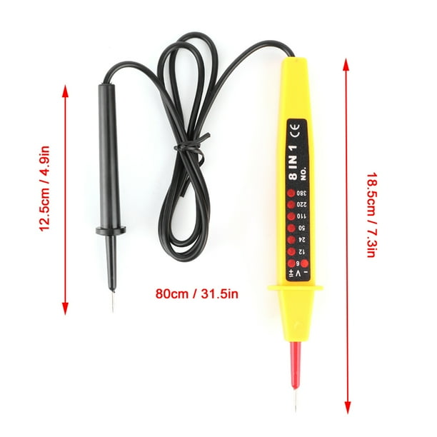 Probador de voltaje 8 en 1 ANGGREK Detector de instrumentos eléctricos AC DC 6-380V