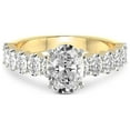 thumbnail image 3 of 5 Carat IGI Certified Oval Shape Lab Grown Diamond Engagement Ring | 14K Yellow Gold |Danica Side Oval Diamond Eternity Diamond Ring | FG-VS1-VS2 Quality Friendly Diamonds, 3 of 4