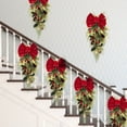 thumbnail image 1 of Adornos navideños, 1 guirnalda para puerta de entrada, escaleras, decoración navideña, guirnalda para puerta de entrada, escaleras, adornos y colgantes para todas las estaciones, productos navideños., 1 of 8