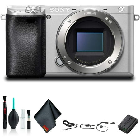 Sony Alpha a6300 Mirrorless Camera Silver ILCE-6300/S Starter Kit