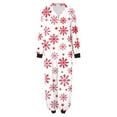 thumbnail image 6 of Odeerbi Christmas Onesie Pajamas for Family Holiday Sleep Jumpsuit Long Sleeve Family Christmas Pajamas Matching Sets Mom Printed Loungewear Jumpsuit Sleepwear Xmas PJs Set White, 6 of 6