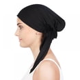 thumbnail image 3 of Chemo Headwear Pre Tied Head Scarf Headwraps Lightweight Turban Beanie Cap for Women, 3 of 6