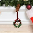 thumbnail image 6 of Fwttom Mini Christmas Wreaths, Christmas Decorations Mini Wreaths with Vines Small Bells Pines Cones Bow, Small Wreaths for Kitchen Cabinets, Windows, Xmas Tree, 6 of 6