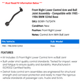 thumbnail image 2 of Front Right Lower Control Arm and Ball Joint Assembly - Compatible with 1985 - 1986 BMW 524td Base, 2 of 2