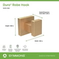 thumbnail image 4 of Symmons 363RH-BBZ Duro Single Robe Hook in Brushed Bronze, 4 of 4