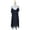 Black, variant on Fashion Womens Fringe Sequin Strap Backless 1920s Flapper Party Mini Dress