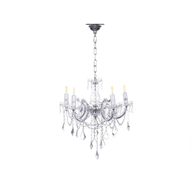 Candil Colgante de Cristal Cortado Gamalux María Theresa 5 luces
