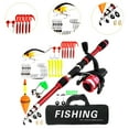 thumbnail image 6 of figatia Kids Fishing Pole Fishing Accessories Travel Telescopic Fishing Rod and, 6 of 8