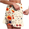thumbnail image 5 of LEKWK Skirted Leggings for Women Floral Print High Waist Tennis Golf Skirted Leggings Pockets Athletic Dress Leggings Running Gym Workout Skorts, 5 of 6