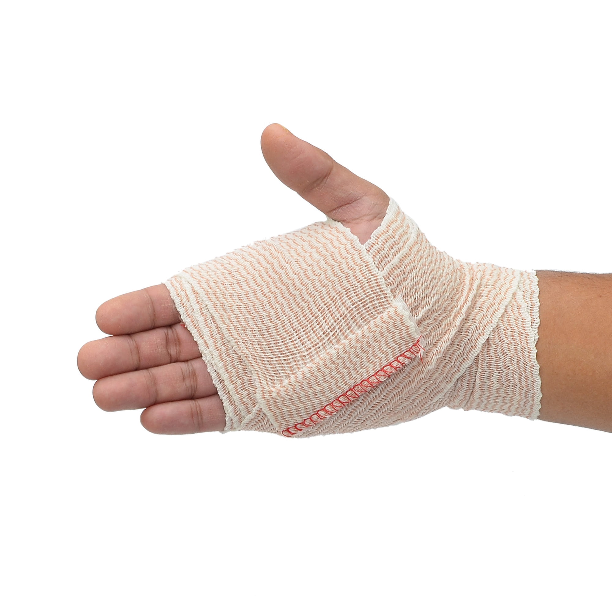 Dealmed Elastic Bandage Wrap 3" with Self Closure, Stretched Compression (50 Rolls/Case)