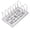 White, variant on Rupoun Expandable Pot and Pan Organizer Minimalist Punchless Stainless Steel Space Saving Pot Lid Holder for Kitchen Cooking Utensils Racks Grey (22.4 inches / 57 cm Unfolded)
