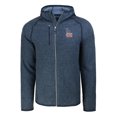 thumbnail image 2 of Men's Cutter & Buck  Heather Navy Los Angeles Dodgers Stars & Stripes Mainsail Sweater-Knit Full-Zip Hoodie, 2 of 3
