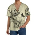 thumbnail image 3 of Disketp Men's Hawaiian Vintage Floral Print Shirts Button Down Holiday Beach Shirts-XX-Large, 3 of 7
