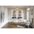 thumbnail image 2 of Kingston Brass KVPK36KAB8 Templeton 36" Black Granite Console Sink with Acrylic Legs and Shelf (8-Inch, 3-Hole), Black Granite/Brushed Nickel, 2 of 5