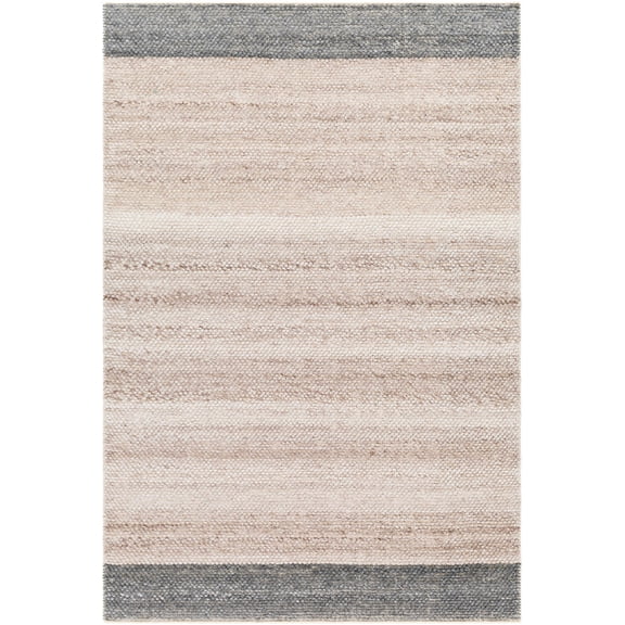 BoutiqueRugs Edwin Contemporary Area Rug - Lambswool, Dark Gray, Gray - 10' x 14'