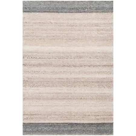 BoutiqueRugs Edwin Contemporary Area Rug - Lambswool, Dark Gray, Gray - 10' x 14'