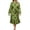 Green, variant on SIEANE Women's Plus-Size Casual Fall Long Sleeve Polka Dot Retro A-line Tunic Slim Medium Length Dress 1X-5X
