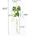 thumbnail image 3 of 3.6 Feet Artificial flower Silk Wisteria Vine Rattan Fake Wisteria Garland Hanging Flowers for Home Garden Party Wall Wedding Decor,6 Pieces (WHITE ), 3 of 6