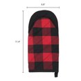thumbnail image 6 of Unique Bargains 2pcs Soft Heat-Resistant Thick Cotton Lining Oven MittsRed 11.4" x 5.9", 6 of 6