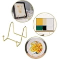 thumbnail image 4 of 3 Pack Plate Stand for Display Gold Iron Easel Plate Holder Display Stand Metal Frame Holder for Photo Decor Plate Bowl, 4 of 7