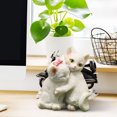 thumbnail image 6 of Hxlamzoo White Cat Statue for Desk Couple Kitten Figurines Decor Resin Cat Sculpture Decorative Desk Statues for Office, Living Room Gifts for Cat Lovers Mom 2.95*2.55 Inch, 6 of 7
