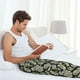 thumbnail image 5 of Balery Skull with Dollar Pantalones de pijama para hombre, pijama ultraligero, pantalón de descanso-3X-Large, 5 of 6