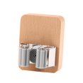 thumbnail image 2 of Organizador de soporte para fregona y escoba, estante de almacenamiento de madera rústica ajustable, colgador de pared para escoba, para lavandería, Color A mayimx Soporte para fregona, 2 of 9