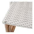 thumbnail image 6 of Home Square 25.5" Rattan Bistro Counter Stool in White - Set of 2, 6 of 6