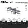 thumbnail image 4 of Kingston Brass GB14KXA1 Handheld Shower Slide Bar Bracket in Polished Chrome, 4 of 4