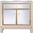 thumbnail image 4 of Pemberly Row 2 Door 29" Mirrored Accent Cabinet in Antique Gold, 4 of 11