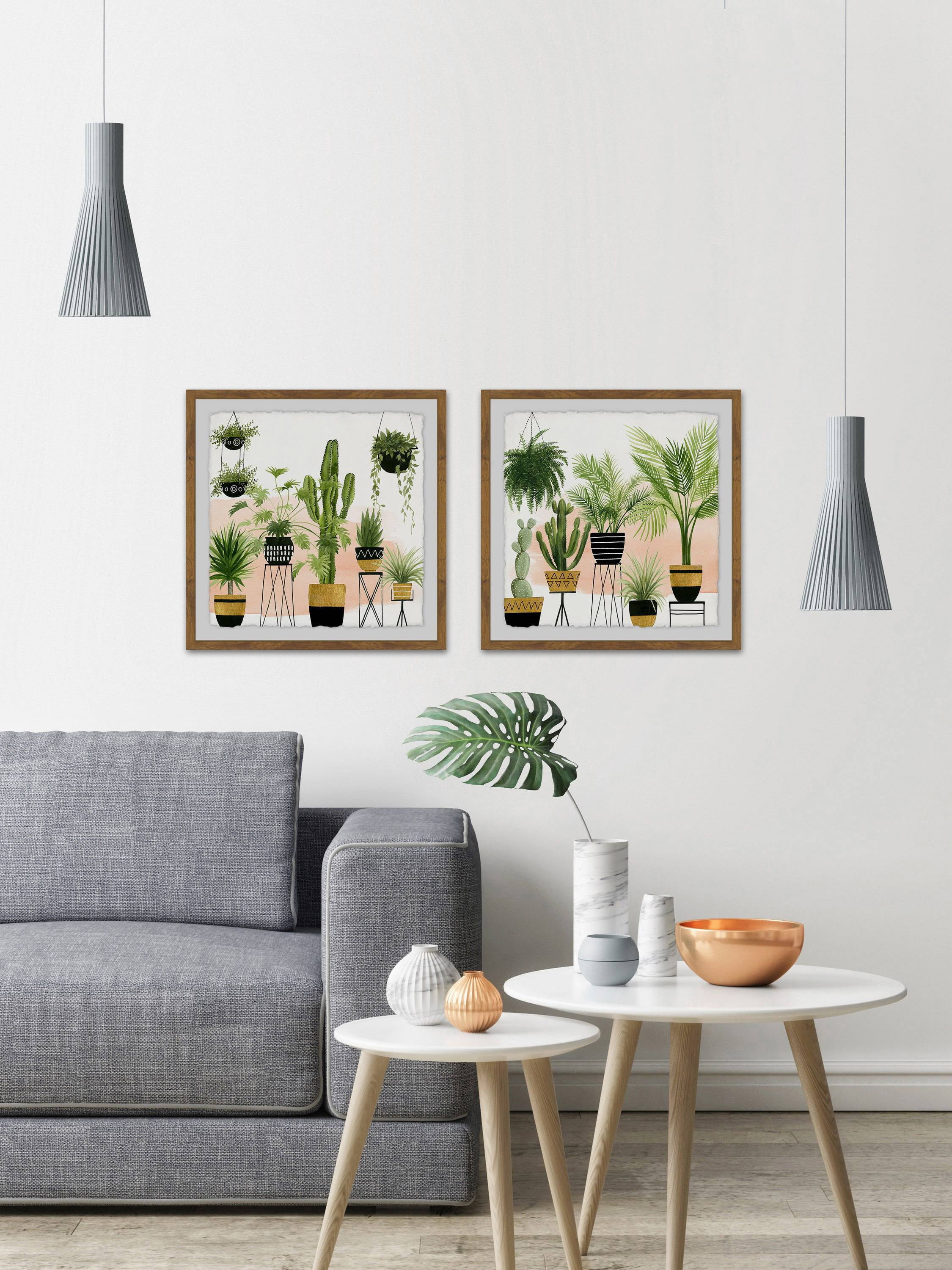 Indoor Oasis Diptych