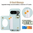 thumbnail image 5 of Decase for Google Pixel 9 / 9 Pro Case, Luxury Soft Rhomboid PU Leather Wallet, Shockproof Protective Phone Cover for Google Pixel 9 / 9 Pro with Crossbody Landyard,Blue, 5 of 9