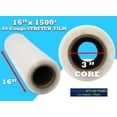 thumbnail image 6 of 16"x1500' Stretch Film/ Pallet Wrap 256 Rolls 80 Gauge Industrial Strengh 20 Microns Clear Cling Durable Adhering Packaging for Moving Heavy Duty Shrink Wrap Film by WholesaleArtsFrames-com, 6 of 6