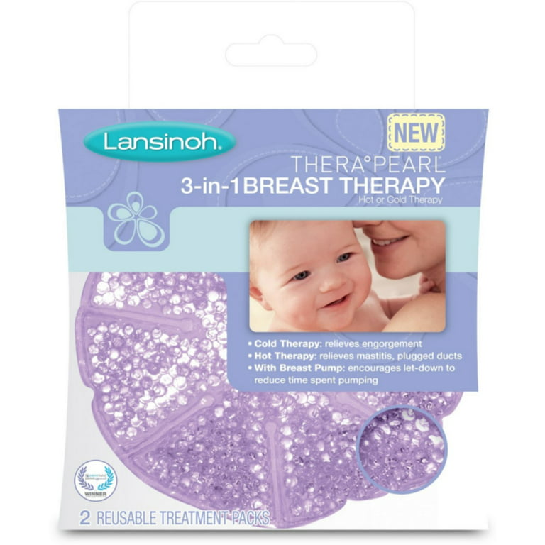  Lansinoh Breast Therapy Packs with Soft Covers, Hot and Cold  Breast Pads, Breastfeeding Essentials for Moms, 2 Pack : Baby