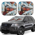 thumbnail image 1 of Vsdgher Red Train Hot Air Balloon Print Car Windshield Sun Shade, Reflective Sunshade Window Sunshade Sun Visor Protector Fit for Cars,Trucks,SUVs-Medium, 1 of 6