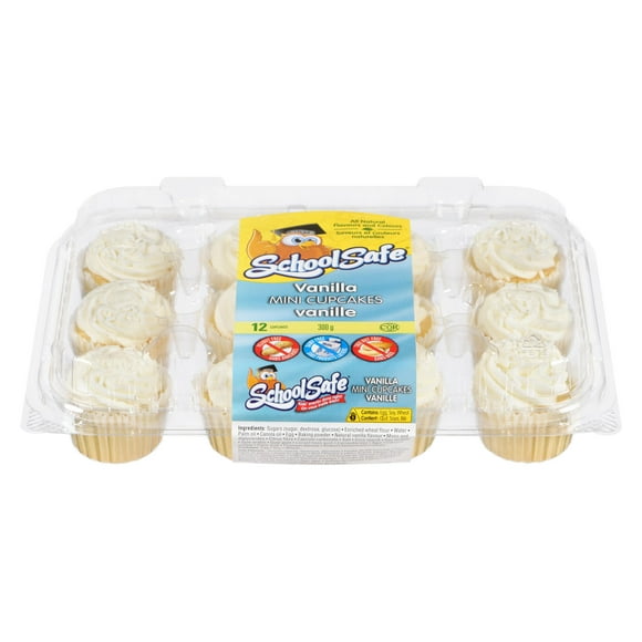 School Safe Mini Vanilla Cupcakes, Pack of 12, 300 g