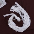 thumbnail image 4 of unbranded Lace Fabric White Flower Border Design for Clothing Decoration and Wedding Dress Applique, 4 of 8