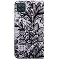 thumbnail image 6 of case for Samsung Galaxy A22 5G (not 4g) Wallet Case for Women, Premium PU Leather Prints Flip Cute Cover with Card Holder & Kickstand Feature Phone Case for Samsung Galaxy A22 5G Black Lace, 6 of 14