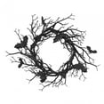 thumbnail image 4 of Halloween Front Door Wreath 45cm Gothic Home Decoration Halloween Decor Handmade with light, 4 of 9