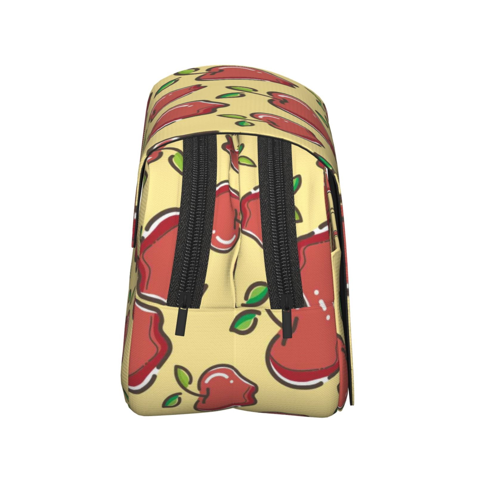 Kdxio Apple for Double Compartment Pen Case Oxford Organizer with Zipper Pockets for Students Artists