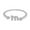 U, variant on Twelve Constellations Electroplated Ring, Rose Gold Tone Lady Open Band, Zodiac Sign Design Jewelry, Personalized Horoscope Accessory