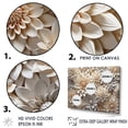 thumbnail image 3 of Designart "Ethereal Whiteness: Magical White Chrysanthemums III" Chrysanthemums Floater Framed Wall Art Living Room, 3 of 5