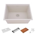 thumbnail image 6 of Ruvati RVG2321WB 25 in. Epi Rock Workstation Undermount Laundry Sink, Warm White, 6 of 7