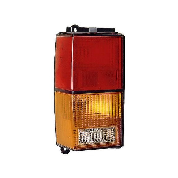 Left Driver Side Tail Light Assembly - with Amber Lens - Compatible with 1984 - 1996 Jeep Cherokee 1985 1986 1987 1988 1989 1990 1991 1992 1993 1994 1995